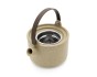 Tea for One "Umea" mit Bambusdeckel, grau - Porzellan