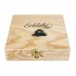 Wei�er Erbl�htee in Holzbox - 12er Set
