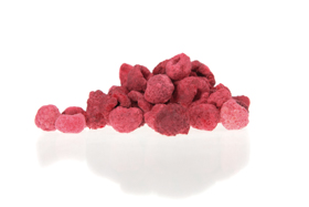 gefriergetrocknete Himbeeren